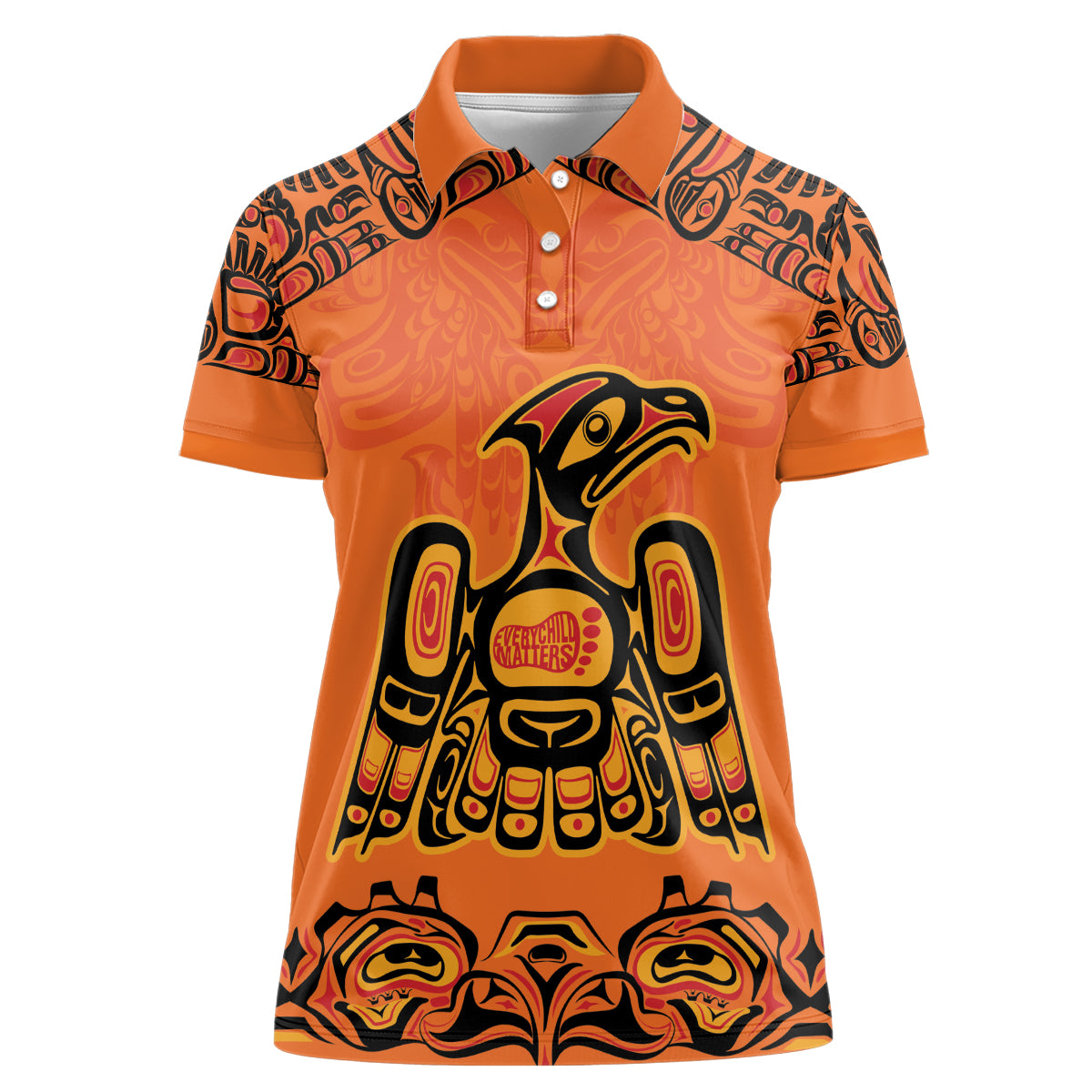 Personalized Every Child Matter Women Polo Shirt Canadian Native Indigenous Haida - Wonder Print Shop