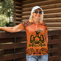 Personalized Every Child Matter Women Polo Shirt Canadian Native Indigenous Haida - Wonder Print Shop