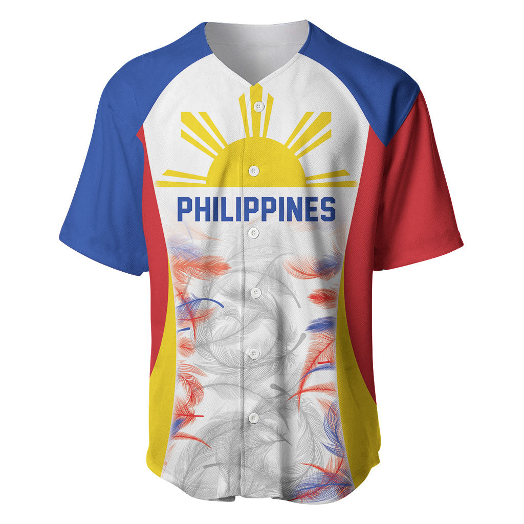 Philippines Flag Day Baseball Jersey Filipino Feather Pattern