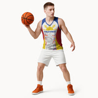 Philippines Flag Day Basketball Jersey Filipino Feather Pattern