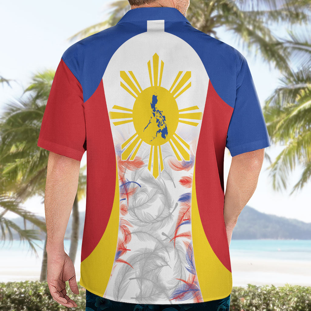 Philippines Flag Day Hawaiian Shirt Filipino Feather Pattern