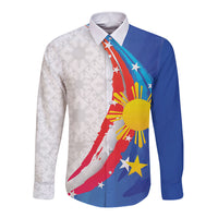 Philippines Flag Day Long Sleeve Button Shirt Filipino Pride Shines Bright On Flag Day