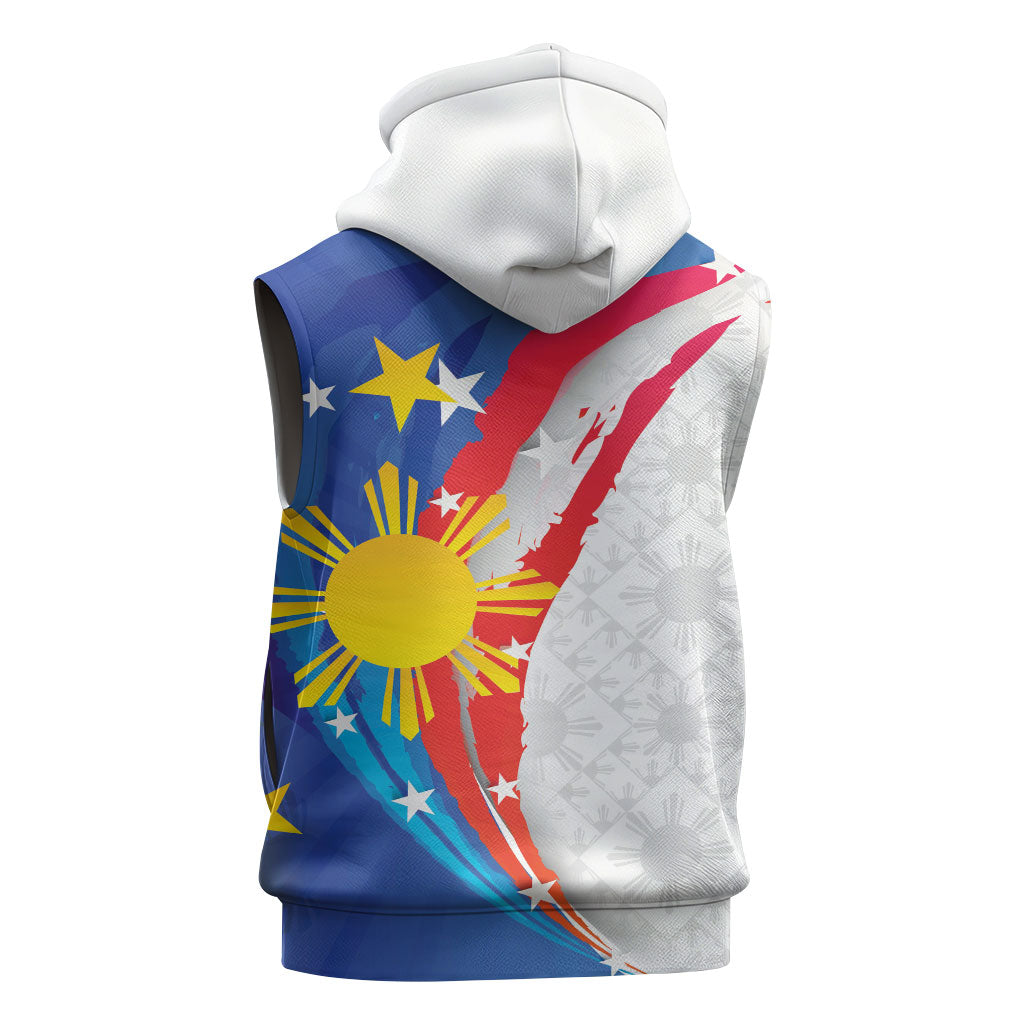 Philippines Flag Day Sleeveless Hoodie Filipino Pride Shines Bright On Flag Day