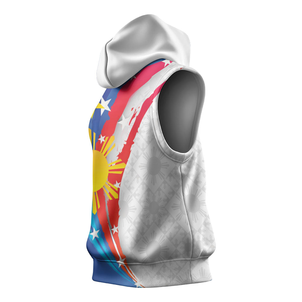 Philippines Flag Day Sleeveless Hoodie Filipino Pride Shines Bright On Flag Day