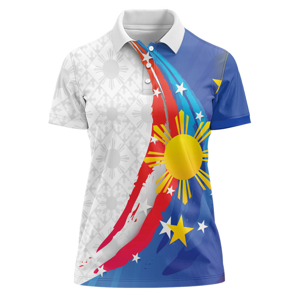 Philippines Flag Day Women Polo Shirt Filipino Pride Shines Bright On Flag Day