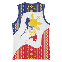 Philippines Flag Day Basketball Jersey Filipino Traditional Igorot Tribal Pattern