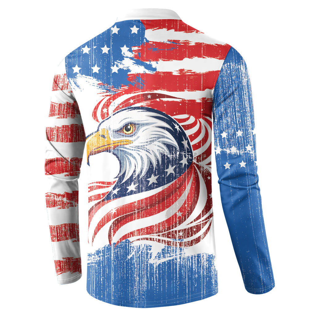 United States Flag Day Button Sweatshirt Proud To Honor The Stars And Stripes