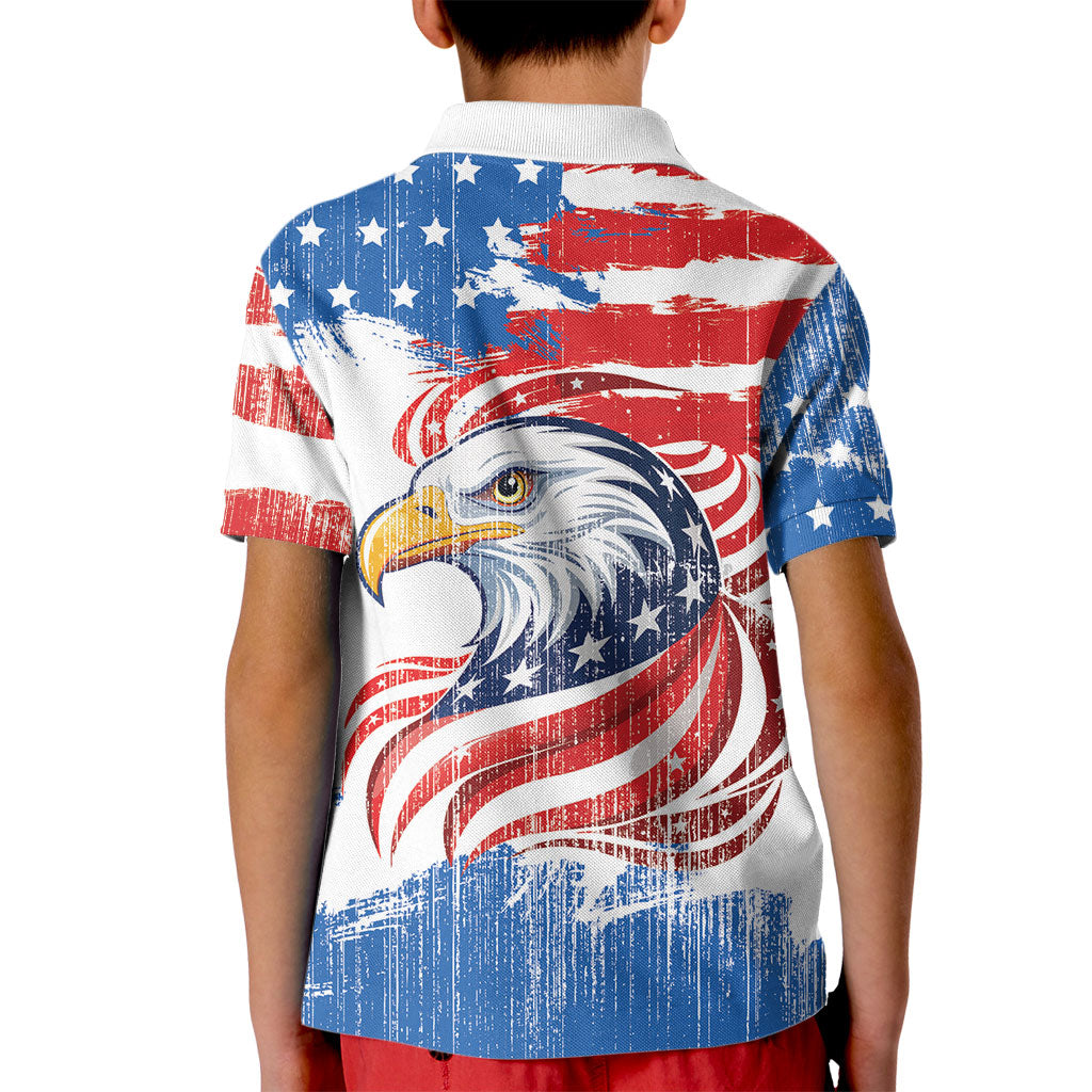 United States Flag Day Kid Polo Shirt Proud To Honor The Stars And Stripes
