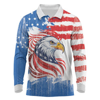 United States Flag Day Long Sleeve Polo Shirt Proud To Honor The Stars And Stripes
