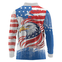 United States Flag Day Long Sleeve Polo Shirt Proud To Honor The Stars And Stripes