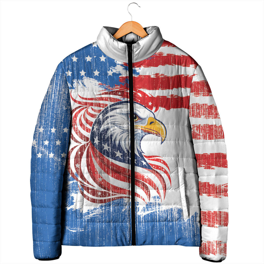 United States Flag Day Padded Jacket Proud To Honor The Stars And Stripes