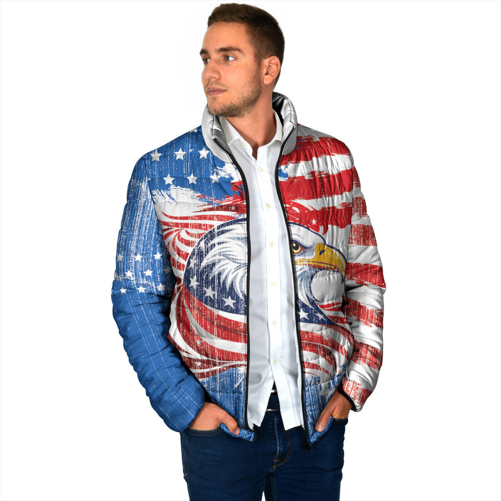 United States Flag Day Padded Jacket Proud To Honor The Stars And Stripes