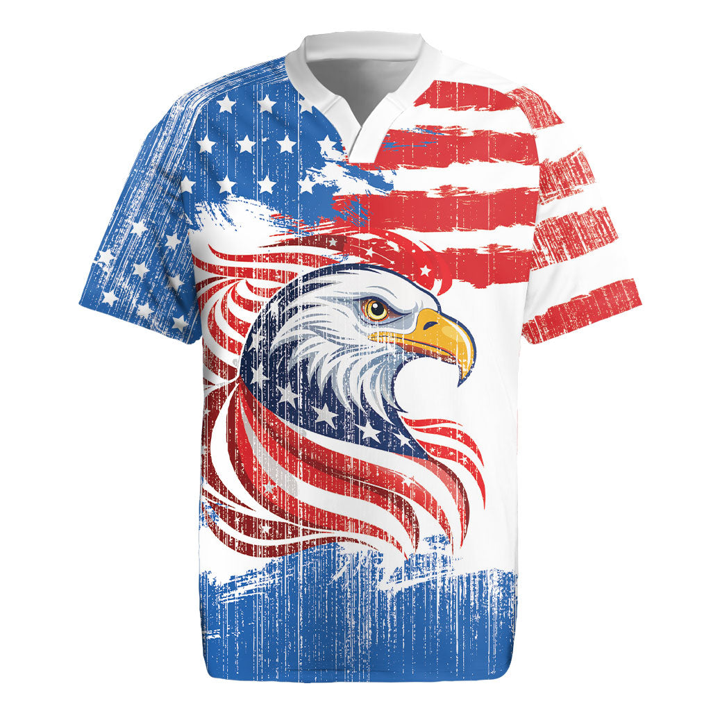 United States Flag Day Rugby Jersey Proud To Honor The Stars And Stripes
