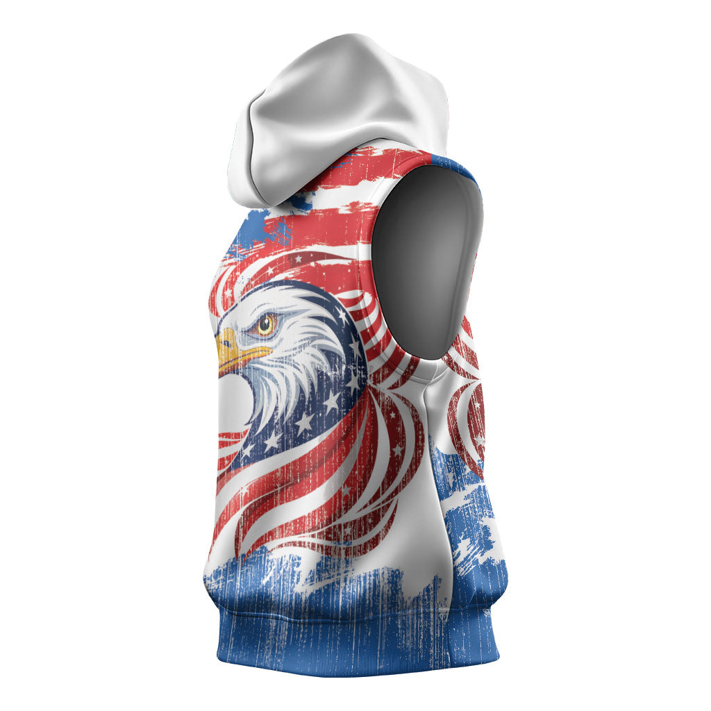 United States Flag Day Sleeveless Hoodie Proud To Honor The Stars And Stripes