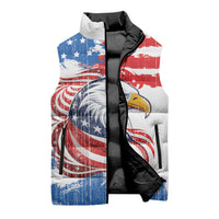 United States Flag Day Sleeveless Puffer Jacket Proud To Honor The Stars And Stripes