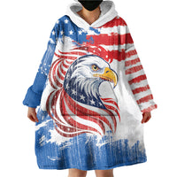 United States Flag Day Wearable Blanket Hoodie Proud To Honor The Stars And Stripes