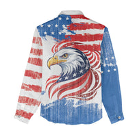 United States Flag Day Women Casual Shirt Proud To Honor The Stars And Stripes