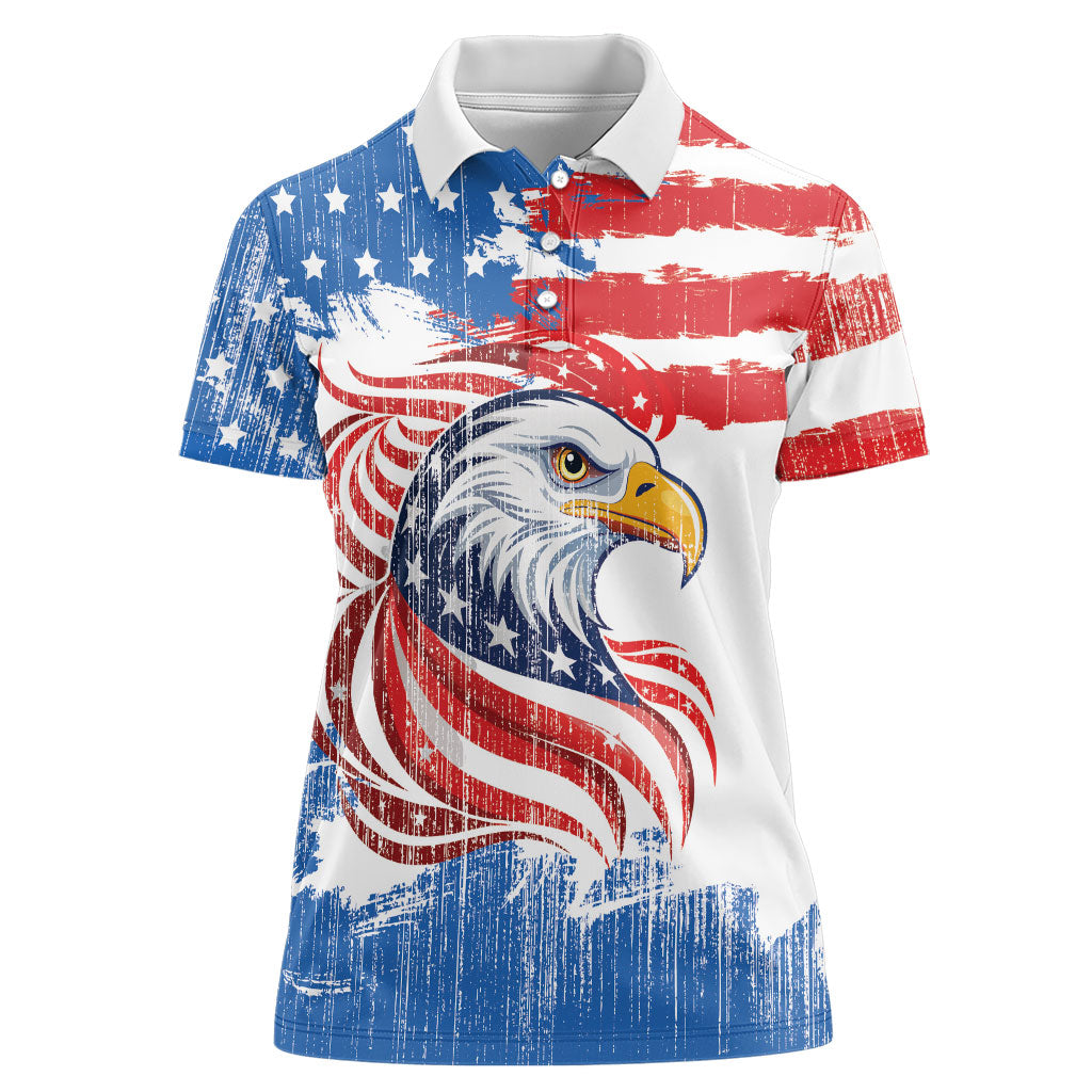 United States Flag Day Women Polo Shirt Proud To Honor The Stars And Stripes
