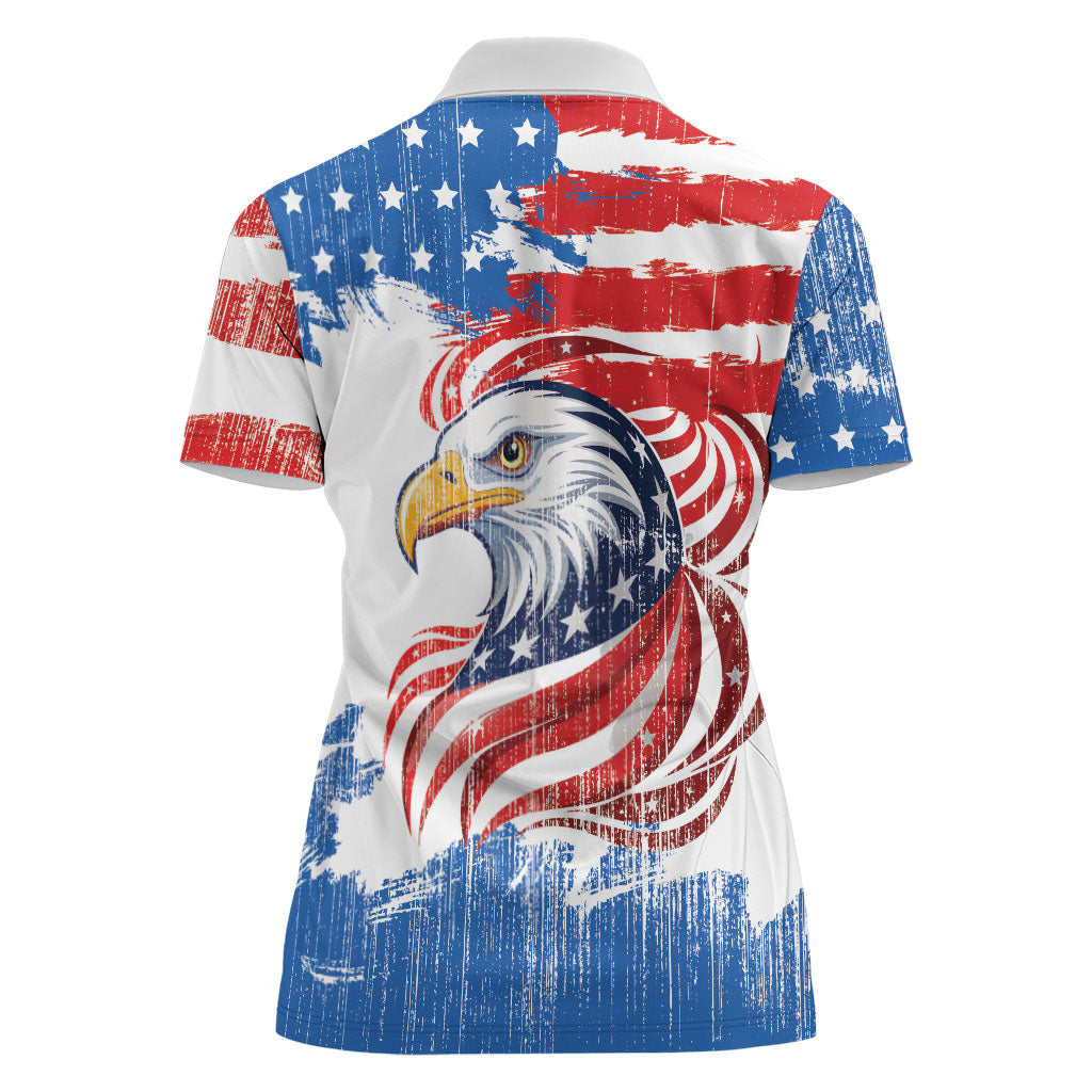 United States Flag Day Women Polo Shirt Proud To Honor The Stars And Stripes