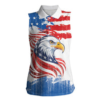 United States Flag Day Women Sleeveless Polo Shirt Proud To Honor The Stars And Stripes