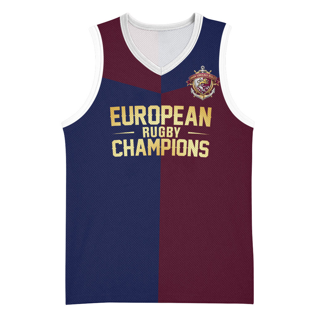 France European Rugby Final Basketball Jersey