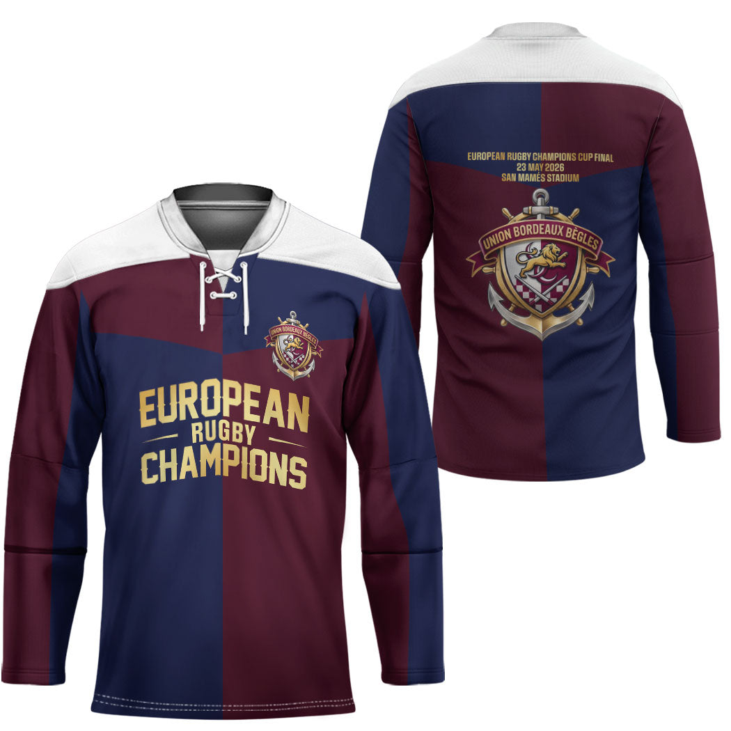 France European Rugby Final Hockey Jersey