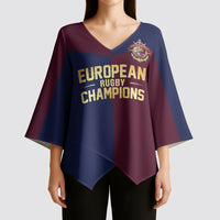 France European Rugby Final Kimono Sleeve Blouse
