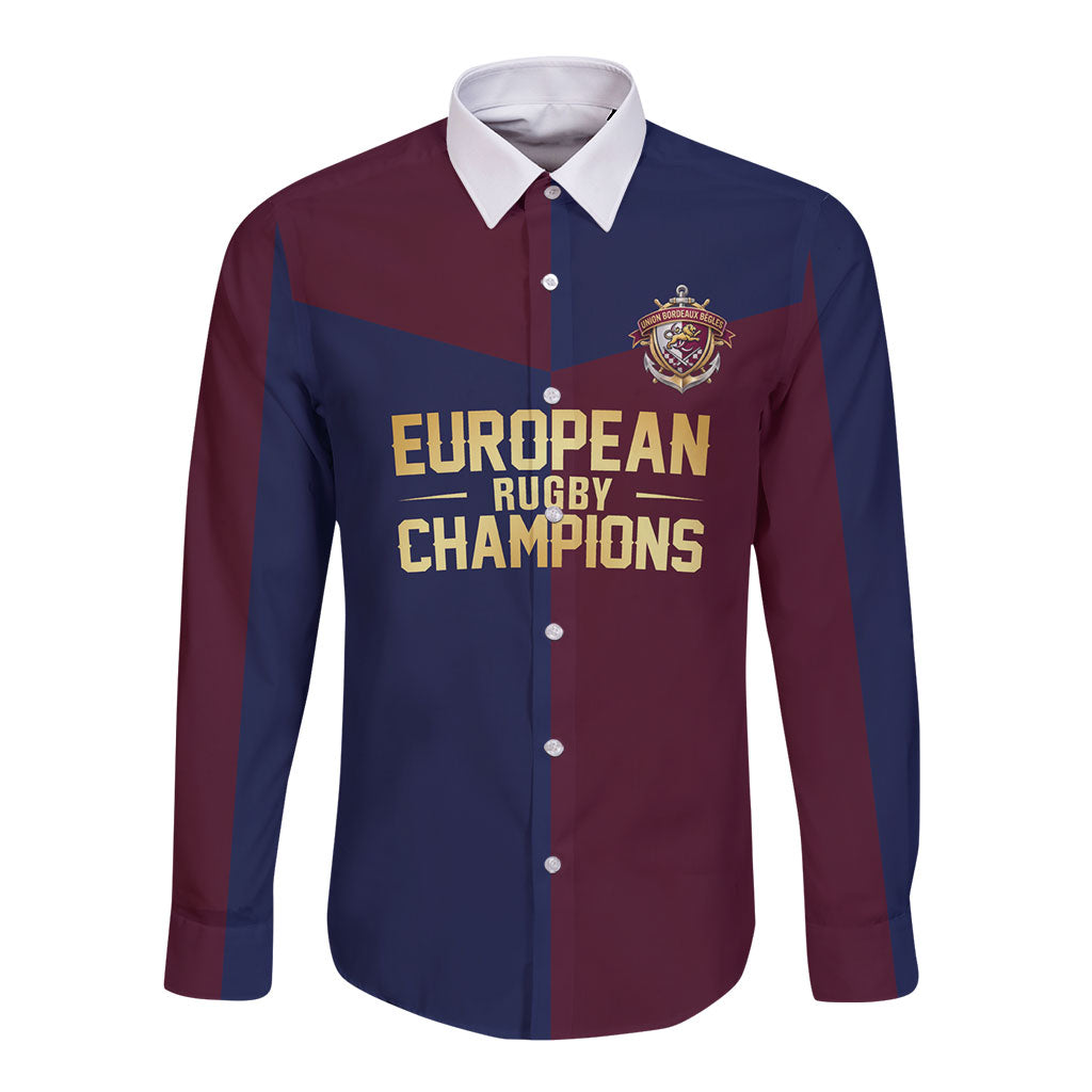 France European Rugby Final Long Sleeve Button Shirt