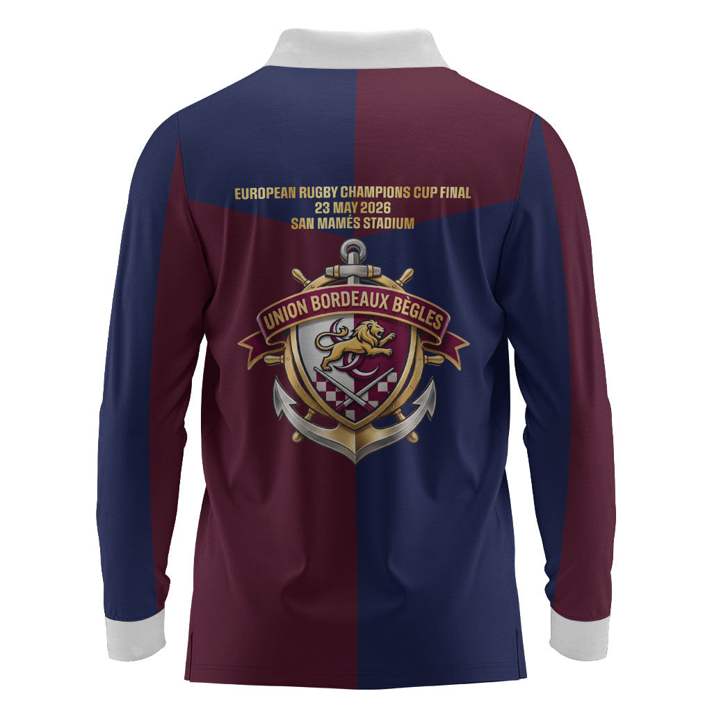 France European Rugby Final Long Sleeve Polo Shirt