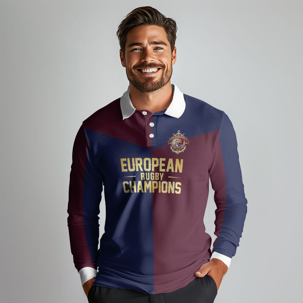 France European Rugby Final Long Sleeve Polo Shirt