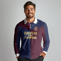 France European Rugby Final Long Sleeve Polo Shirt