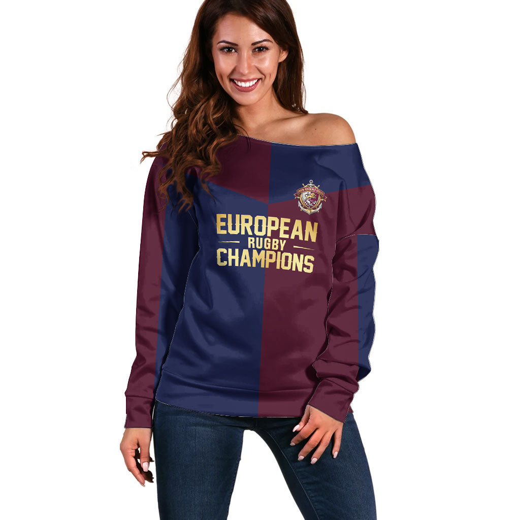 France European Rugby Final Off Shoulder Sweater