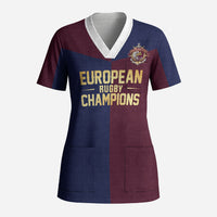 France European Rugby Final Scrub Top