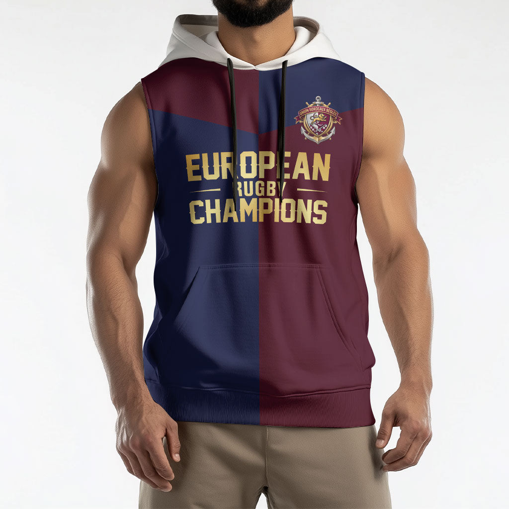 France European Rugby Final Sleeveless Hoodie