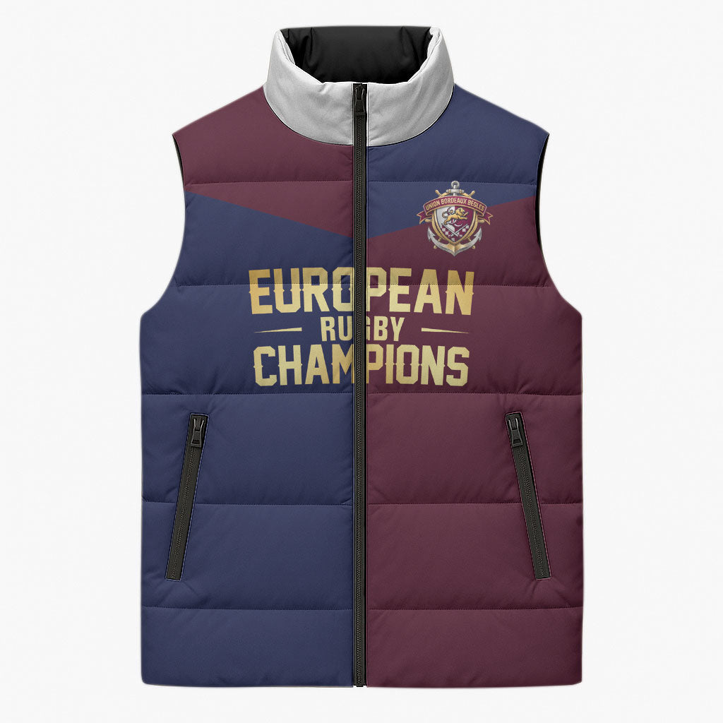 France European Rugby Final Sleeveless Puffer Jacket