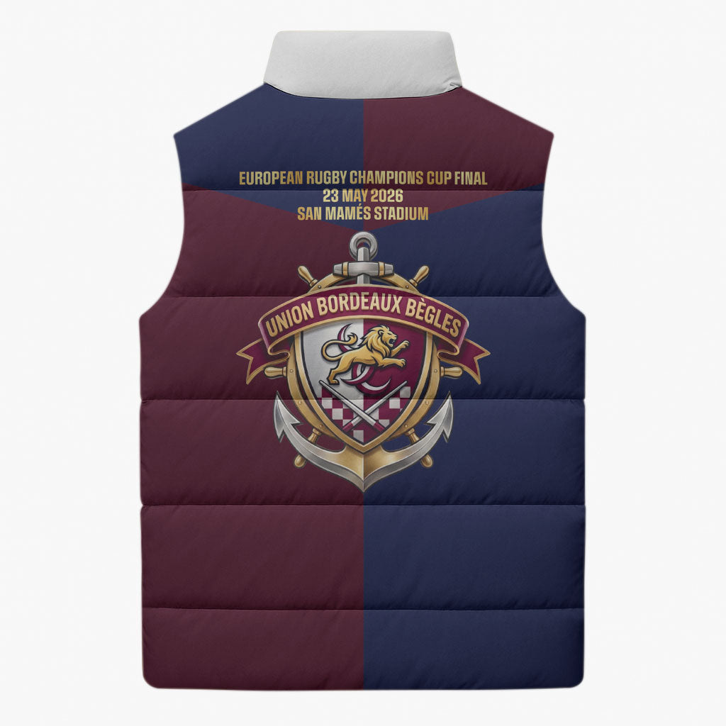 France European Rugby Final Sleeveless Puffer Jacket