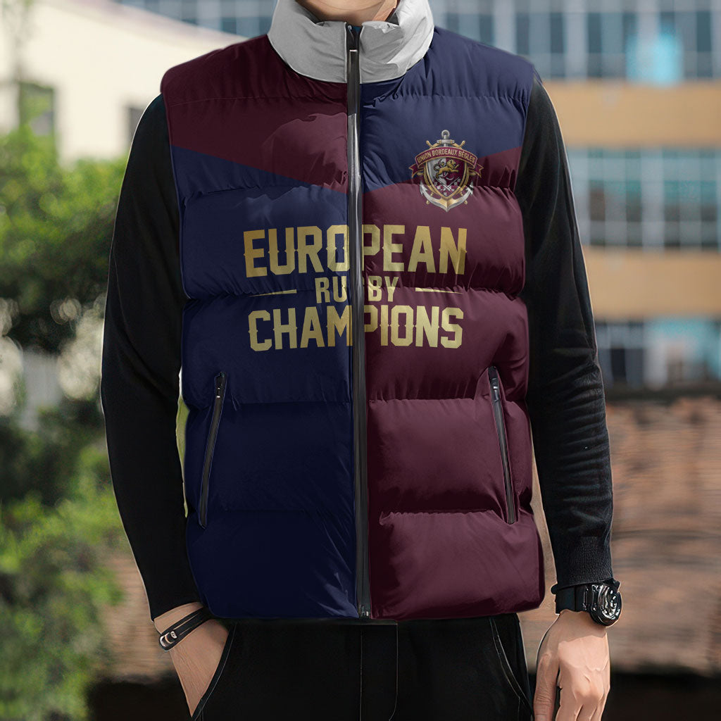 France European Rugby Final Sleeveless Puffer Jacket