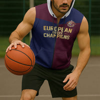 France European Rugby Final Sleeveless Zip Hoodie