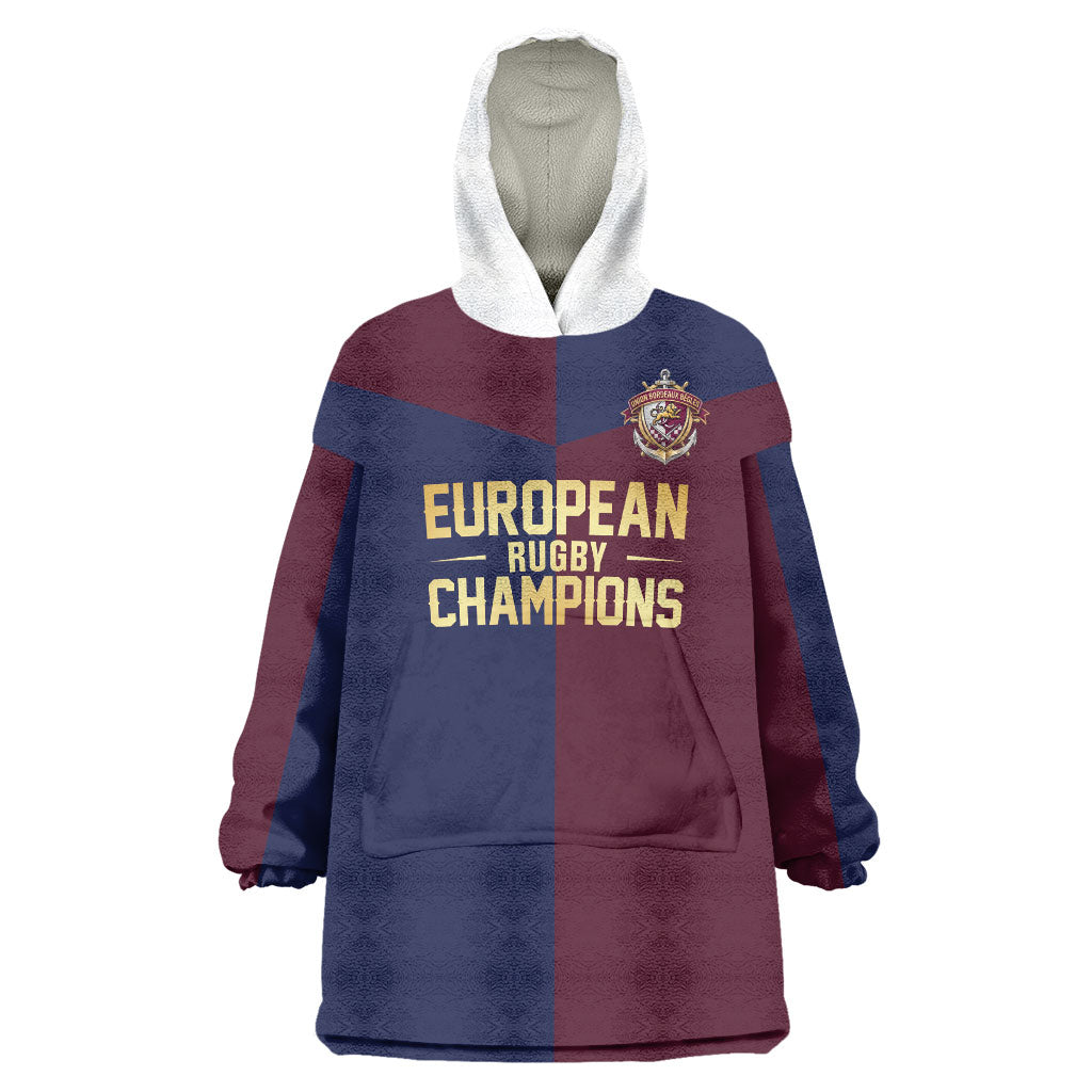France European Rugby Final Wearable Blanket Hoodie