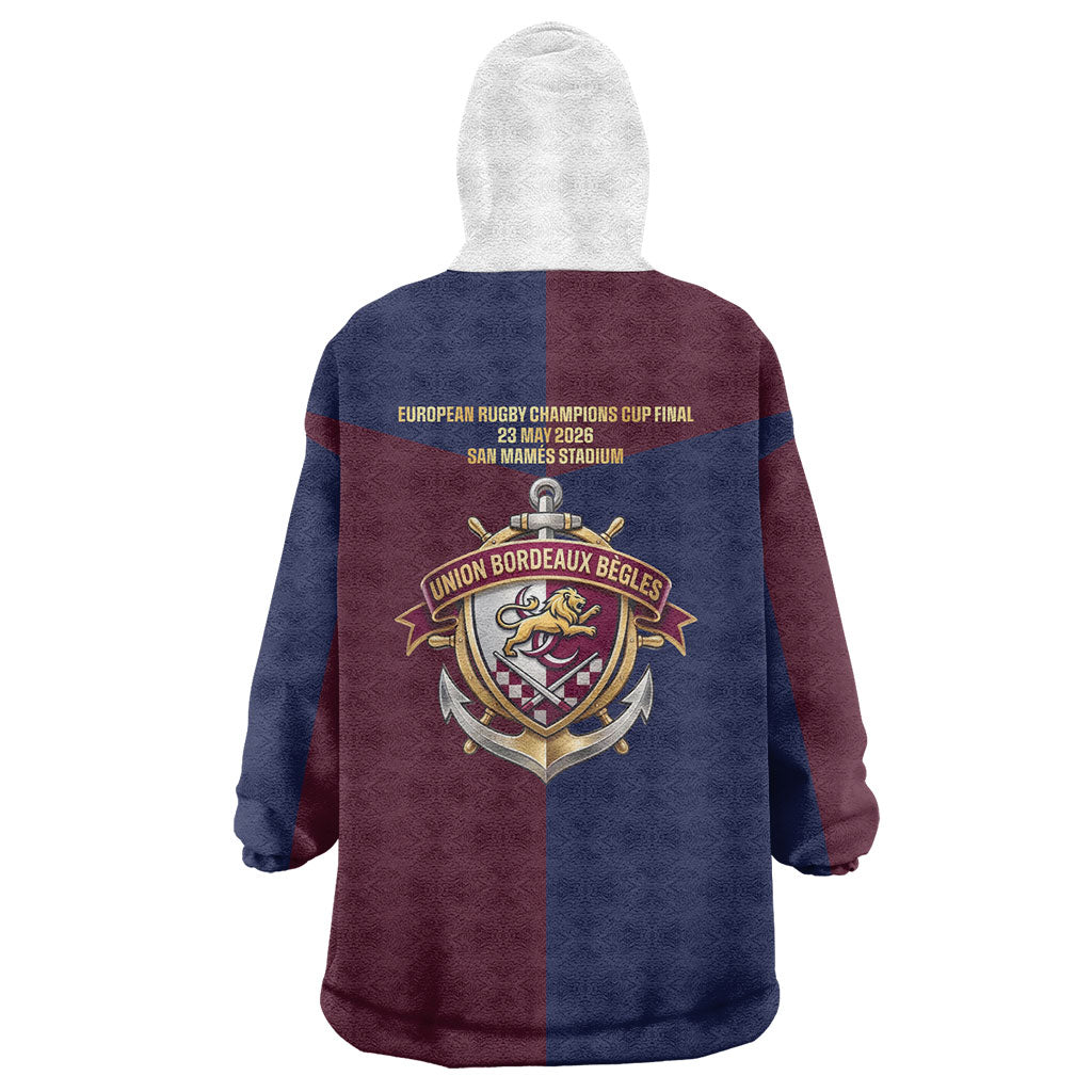 France European Rugby Final Wearable Blanket Hoodie