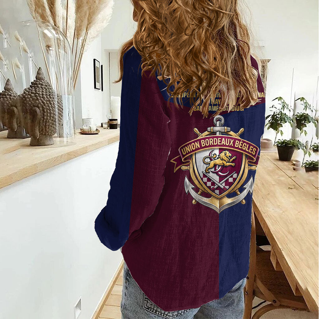 France European Rugby Final Women Casual Shirt