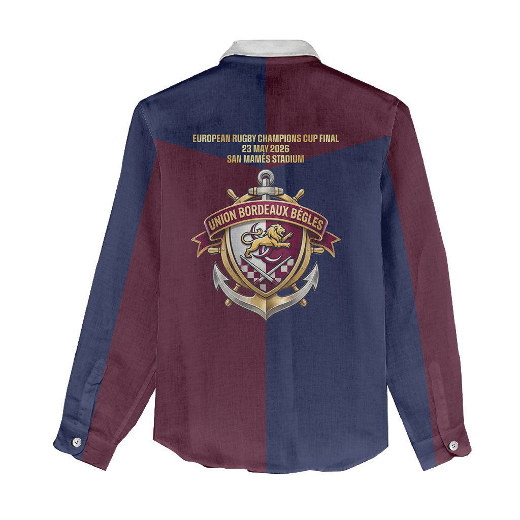 France European Rugby Final Women Casual Shirt