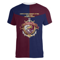 France European Rugby Final Women V-Neck T-Shirt
