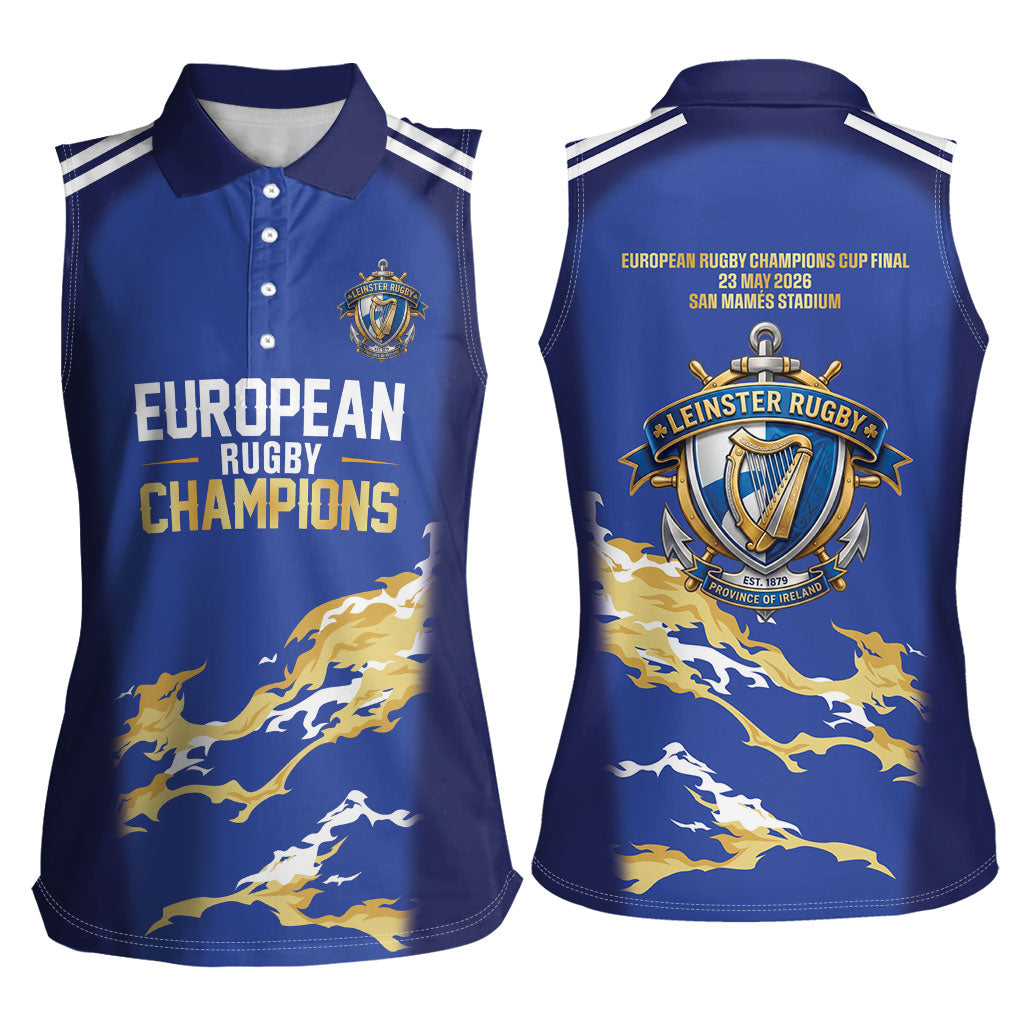 Ireland European Rugby Final Women Sleeveless Polo Shirt