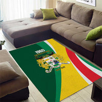 Benin Independence Day Personalized Area Rug Since 1960 Fraternite Justice Travail - Wonder Print Shop