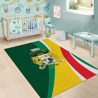 Benin Independence Day Personalized Area Rug Since 1960 Fraternite Justice Travail - Wonder Print Shop