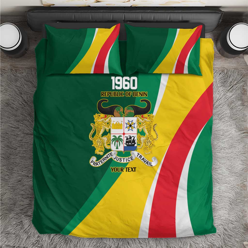 Benin Independence Day Personalized Bedding Set Since 1960 Fraternite Justice Travail - Wonder Print Shop