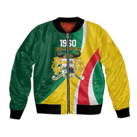 Benin Independence Day Personalized Bomber Jacket Since 1960 Fraternite Justice Travail - Wonder Print Shop