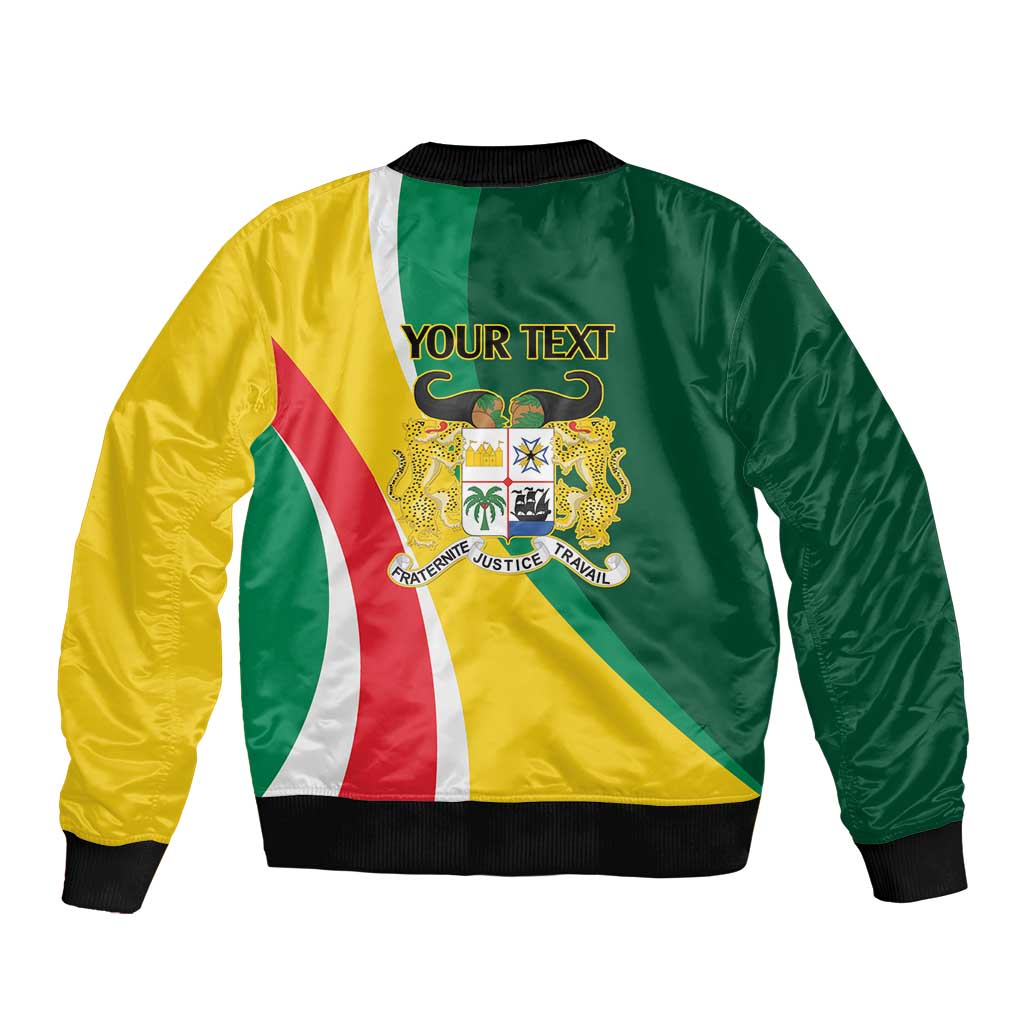 Benin Independence Day Personalized Bomber Jacket Since 1960 Fraternite Justice Travail - Wonder Print Shop