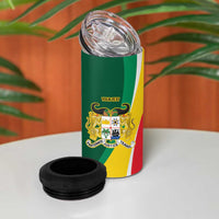 Benin Independence Day Personalized 4 in 1 Can Cooler Tumbler Since 1960 Fraternite Justice Travail - Wonder Print Shop